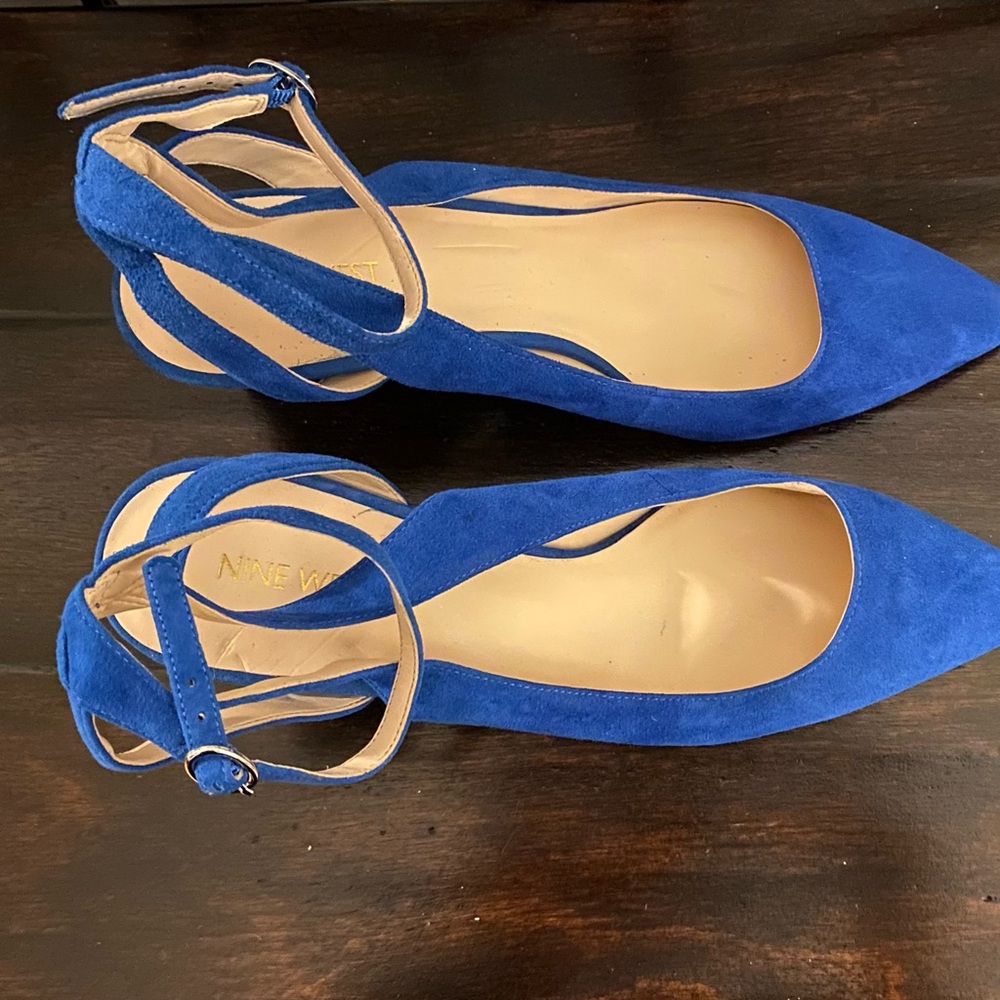 Beautiful Electric Blue Slingbacks
